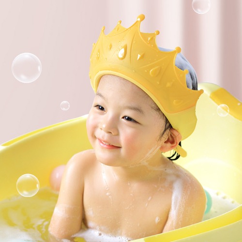 유아 아기 머리 왕관 샴푸캡 샤워캡 헤어캡